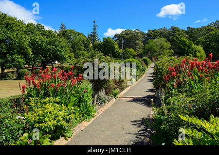 Government Gardens auf historische Stätte Port Arthur (ehemaliger Sträfling Siedlung) auf der Tasman-Halbinsel in Tasmanien, Australien Stockfoto