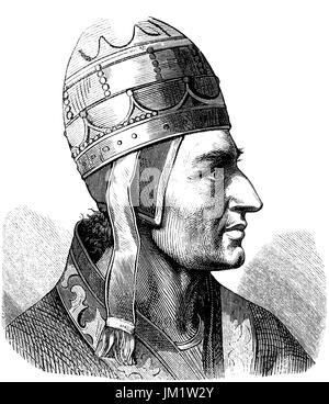 Nikolaus IV, 1227 – 4 April 1292, geboren Girolamo Masci, Papst von 22 Februar 1288 bis zu seinem Tod Stockfoto