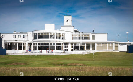 Das Clubhaus im Royal Birkdale Golf Club Stockfoto