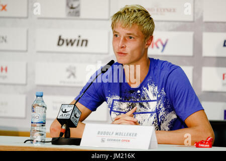 Hamburg, Deutschland, 25. Juli 2017: 16 Jahre alt Tennisspieler Rudolf Molleker während der deutschen Open-2017 am Hamburger Rothenbaum. Bildnachweis: Frank Molter/Alamy Live-Nachrichten Stockfoto