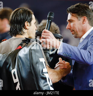Hamburg, Deutschland, 25. Juli 2017: Deutsche Veteran Tommy Haas in das letzte Spiel seiner Karriere bei den Germanyman Open 2017 am Hamburger Rothenbaum. Bildnachweis: Frank Molter/Alamy Live-Nachrichten Stockfoto