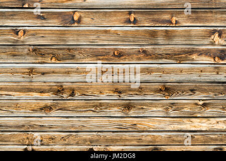 Natürliche braune Scheune Holz Wand. Holz- strukturierten Hintergrund Muster. Stockfoto