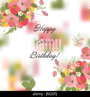 Vintage romantische Vektor der modischen Blumensträuße. Stock Vektor