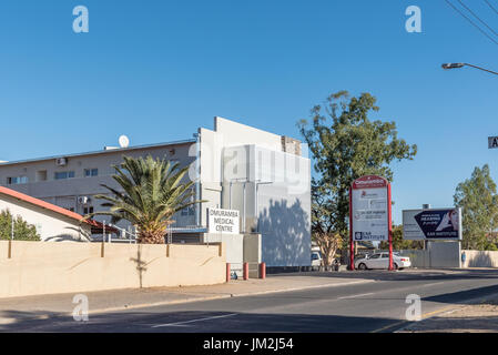 WINDHOEK, NAMIBIA - 15. Juni 2017: The Omuramba Medical Centre in Eros, einem Vorort von Windhoek, der Hauptstadt von Namibia Stockfoto