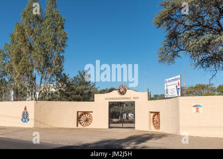 WINDHOEK, NAMIBIA - 15. Juni 2017: Die Räumlichkeiten des Voortrekkers, ähnlich wie die Pfadfinder und Pfadfinderinnen in Eros, einem Vorort von Jugendbewegung Stockfoto