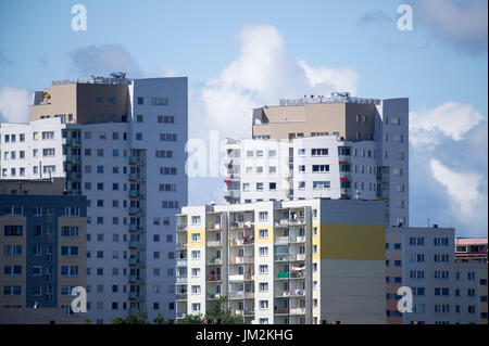 Mehrfamilienhaus wohnen in Danzig, Polen. 4. Juli 2017 © Wojciech Strozyk / Alamy Stock Foto Stockfoto