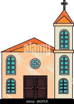 isolierten großen kirchlichen Symbol Vektor Illustration Grafik-design Stock Vektor