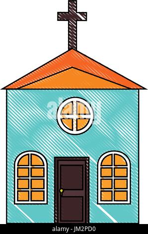 isolierten großen kirchlichen Symbol Vektor Illustration Grafik-design Stock Vektor