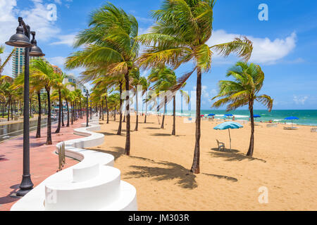 Fort Lauderdale, Florida, USA am Strand. Stockfoto