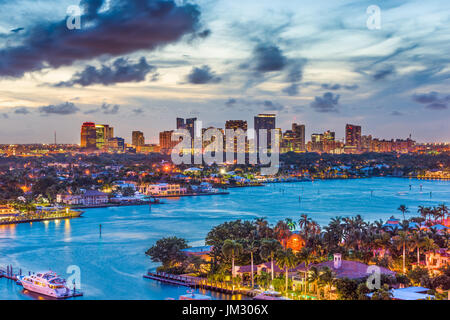 Fort Lauderdale, Florida, USA Skyline. Stockfoto