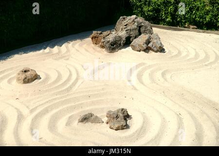 Japanischer Zen-Garten Stockfoto