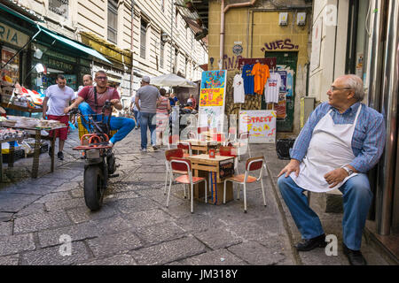 In der Vucciria Markt Bezirk Zentrum von Palermo, Sizilien. Stockfoto