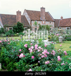 Im georgianischen Stil Garten Stockfoto