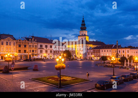 Kromeriz Erzbischofspalast vom Hauptplatz, Kromeriz Tschechische Republik UNESCO Weltkulturerbe Stockfoto