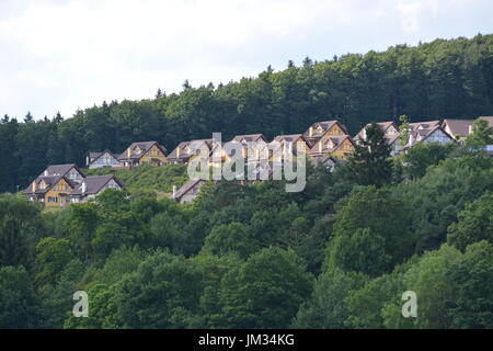 Schleiden, Deutschland - 21. Juli 2017 - schöne Häuser im deutschen Eifel Stockfoto