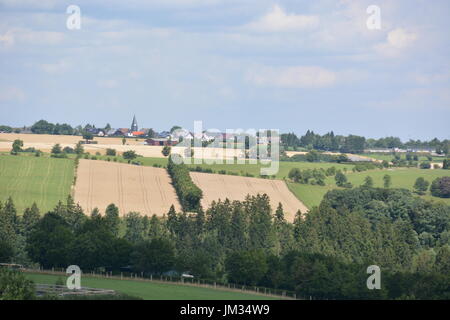 Schleiden, Deutschland - 21. Juli 2017 - schöne Häuser im deutschen Eifel Stockfoto