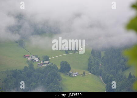 Berchtesgaden, Deutschland - 6. Juni 2017 - schöne Städte in deutschen Alpen Stockfoto