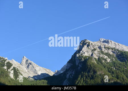 Ramsau, Deutschland - 8. Juni 2017 - schöne Hochkalter in deutschen Alpen Stockfoto