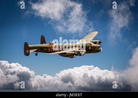 Meine Darstellung der Battle of Britain Memorial Flight Lancaster PA474 als VN-T 50 Squadron. Dies ist das Schema haben das Flugzeug auf seine starb Stockfoto