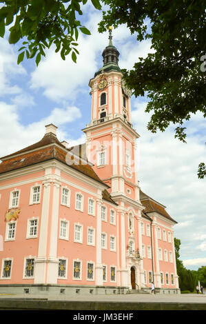 Blick auf die Basilika Birnau in Uhldingen in Baden-Württemberg am Bodensee in Deutschland Stockfoto