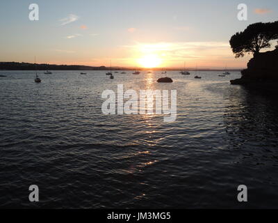 Lympstone einen typisch englischen Dorf an der Küste South Devon Stockfoto