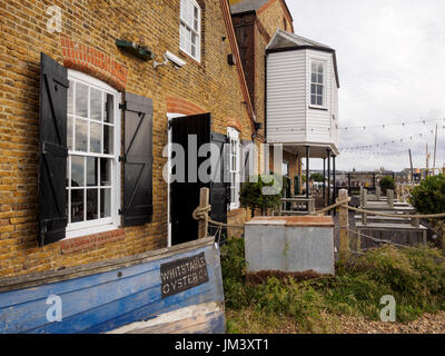 Whitstable Oyster Restaurant am Strand von Whitstable Kent Stockfoto