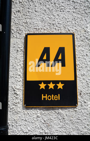 AA 3 Sternehotel Zeichen Stockfoto