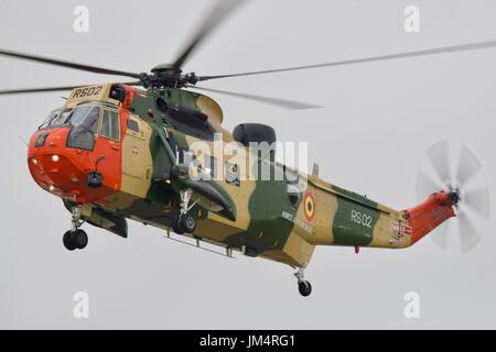 Belgische Luft Komponente Westland Sea King Mk48 Hubschrauber bei 2017 Royal International Air Tattoo 2017 Stockfoto