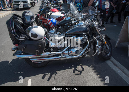 schwarzen Motorrad Stockfoto