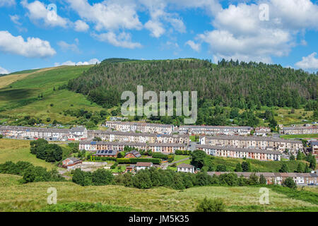 Der Bergbau Dorf von Cwmparc in die Rhondda Tal-Süd-Wales Stockfoto