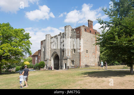 Abbey Gateway, Vintry Garten, St. Albans, Hertfordshire, England, Vereinigtes Königreich Stockfoto