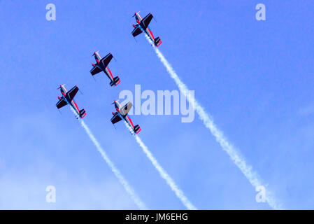 Royal Jordanian Falcons Air Display Team Höchstleistungen der Bray Air Show. Stockfoto