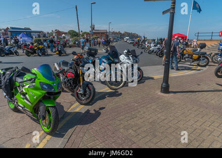 Withernsea Bike fest Stockfoto