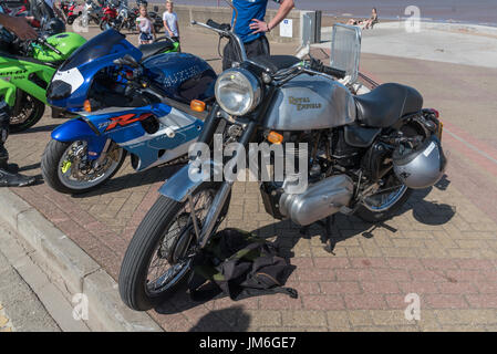 Oldtimer Royal Enfield Stockfoto