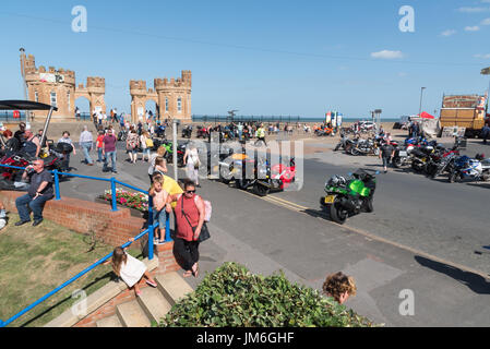 Withernsea Bike fest Stockfoto