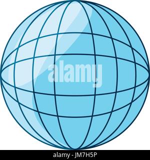 Globale Sphäre symbol Stock Vektor