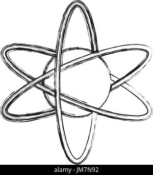 Atom Wissenschaft Symbol Stock Vektor