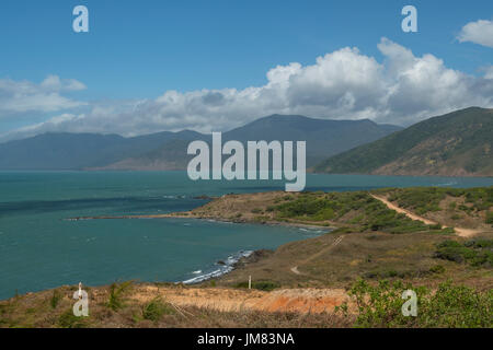 Ansicht Süd von Archer Point Lighthouse, in der Nähe von Cooktown, Queensland, Australien Stockfoto