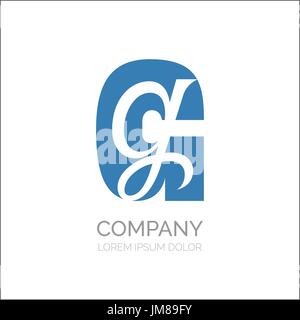 Kreative G Brief Vektor-Logo-Design. Vektor-Zeichen. Zeichensymbole Schriftzug. Logo-Icon-Design für website Stock Vektor