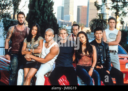 2001 Fast and the furious, gegossen, Stockfoto