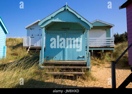 Bild zeigt: Strand Hütten am alten Hunstanton Norfolk © Julian Wyth. Alle Rechte vorbehalten. Keine unerlaubte Verwendung. Stockfoto