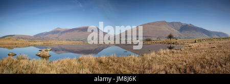 Siddaw und Blencathra Stockfoto