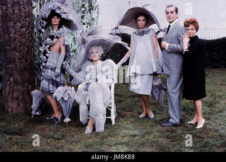 Caterina Boratto, Luisa della Noce, Sylva Koscina, Giulietta Masina, Mario Pisu, Juliet der Geister, 1965 Stockfoto