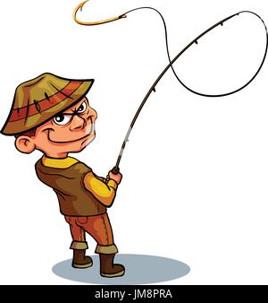 Catty bösartige Fischer Stock Vektor