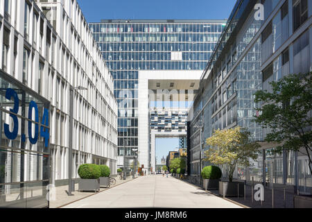 Kran Häuser, Köln, Nordrhein-Westfalen, Deutschland, Europa Stockfoto