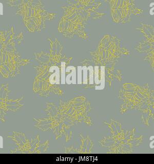 Weihnachtsglocken Musterdesign. Vektor-Illustration. 10 eps Stock Vektor