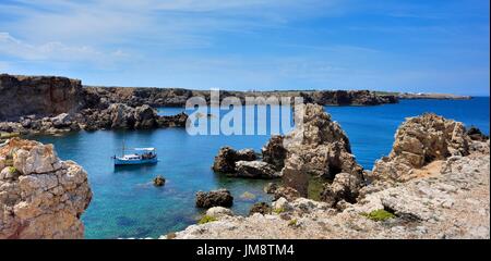 Punta des Nou Covus Na Macaret Menorca Menorca Spanien Stockfoto