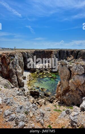 Punta des Nou Covus Na Macaret Menorca Menorca Spanien Stockfoto