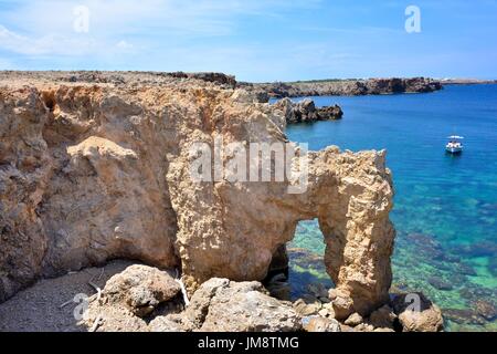 Punta des Nou Covus Na Macaret Menorca Menorca Spanien Stockfoto