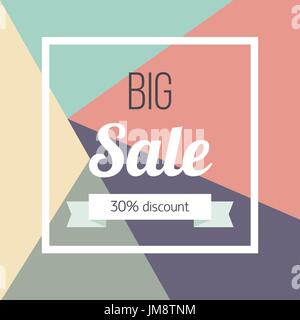 Big sale Plakat Vektor-illustration template Design für den Online Store, Geschäfte, Poster und Banner die Inschrift big Verkauf Stock Vektor